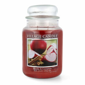 Village Candle Apples & Cinnamon Duftkerze Großes Glas 602 g