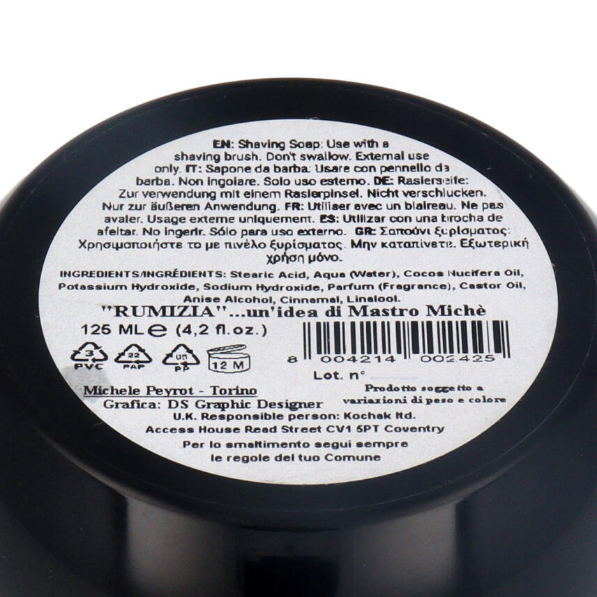 Mastro Miche Rumizia Rasierseife 125 ml