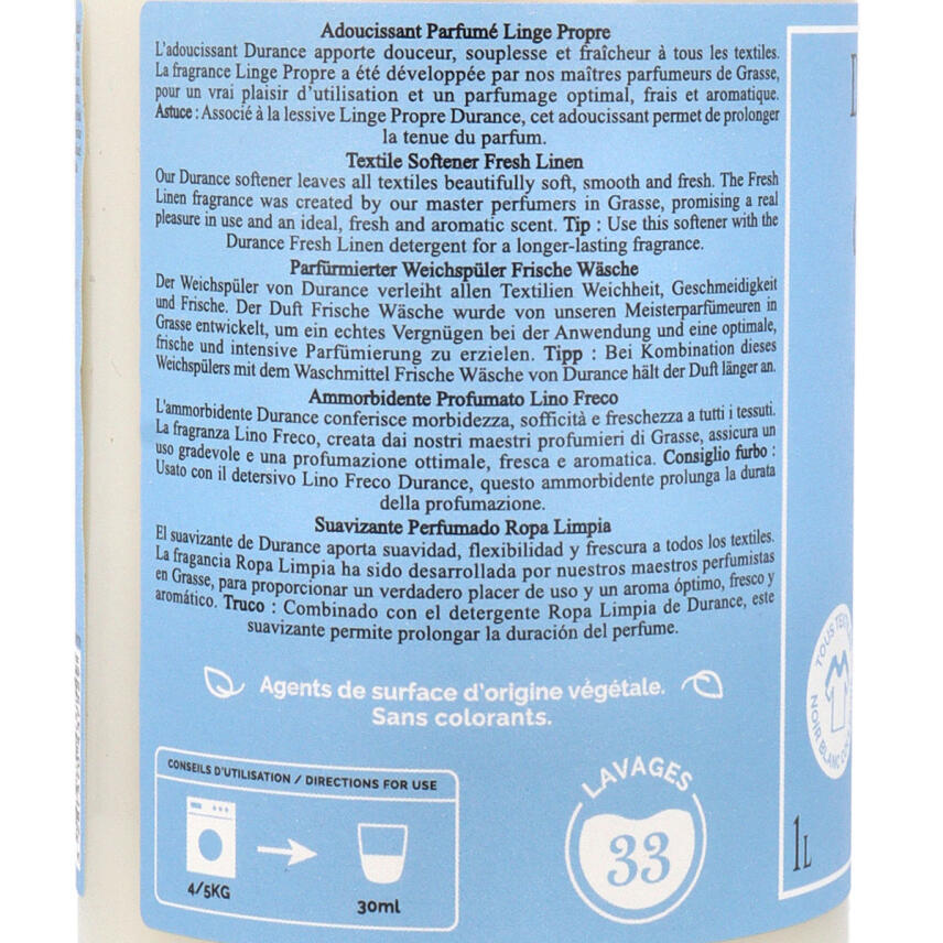 Durance Frische W&auml;sche Parf&uuml;mierter Weichsp&uuml;ler 1 L
