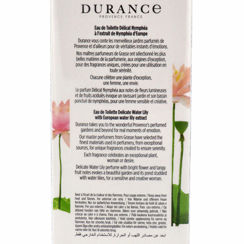 Durance Delicat Nymphea Eau de Toilette Zarte Seerose 100 ml