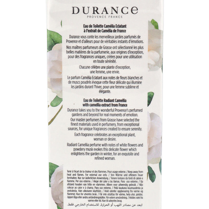 Durance Camelia Eclatant Eau de Toilette Berauschende Kamelie 100 ml