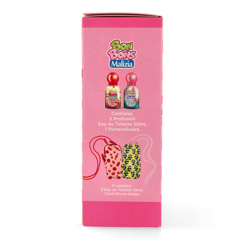 Malizia Bon Bons Geschenkset 2x Eau de Toilette + Handytasche