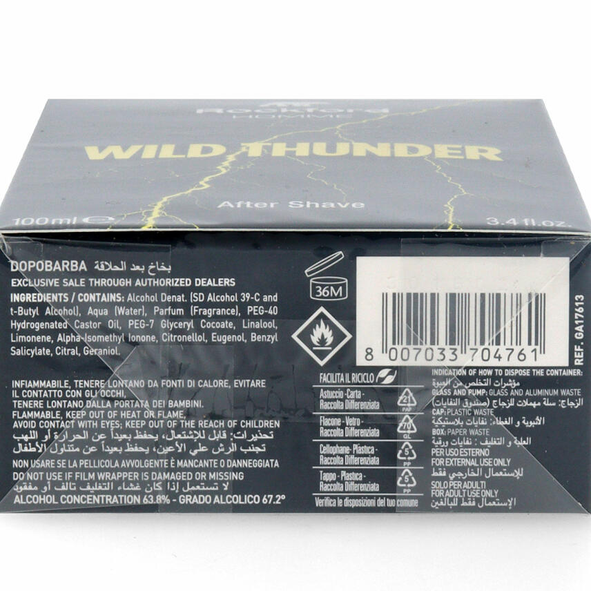 Rockford Wild Thunder After Shave Lotion 100 ml