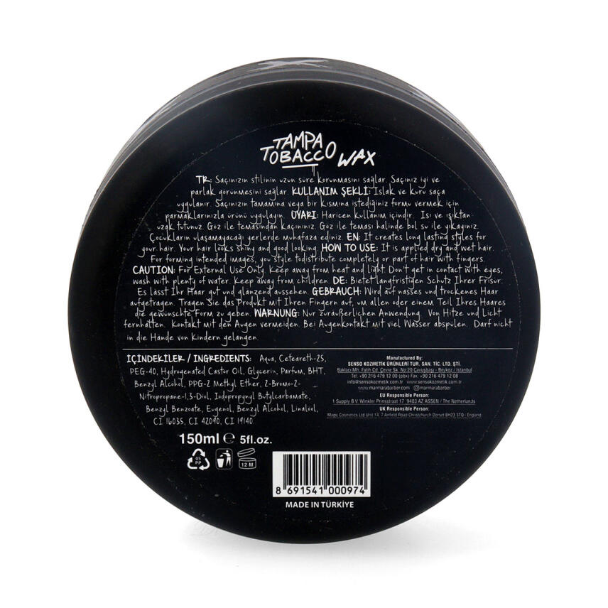 Marmara Barber Tampa Tobacco Aqua Wax 150ml
