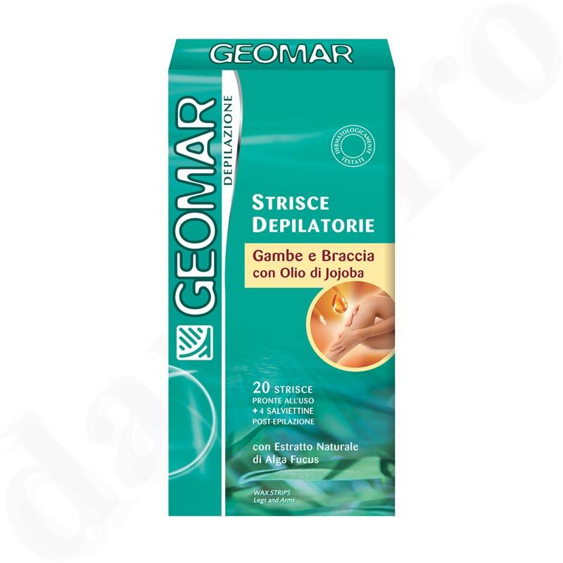 GEOMAR Wachsstreifen f&uuml;r Beine &amp; Arme 20 Stk.