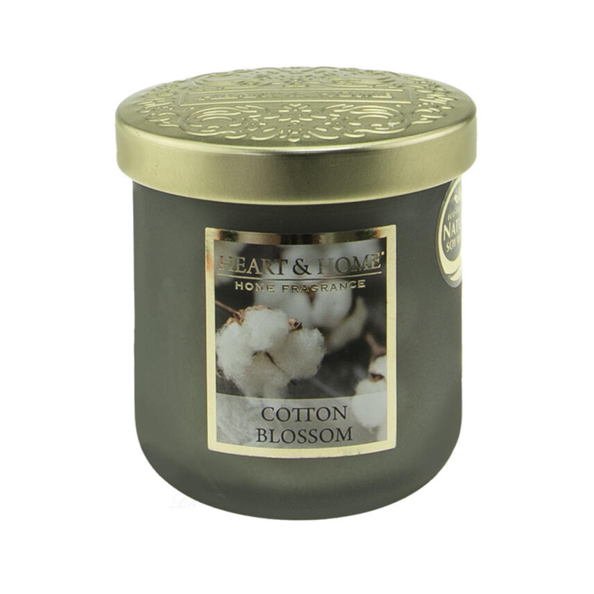 Heart &amp; Home Cotton Blossom Duftkerze Kleines Glas 110 g