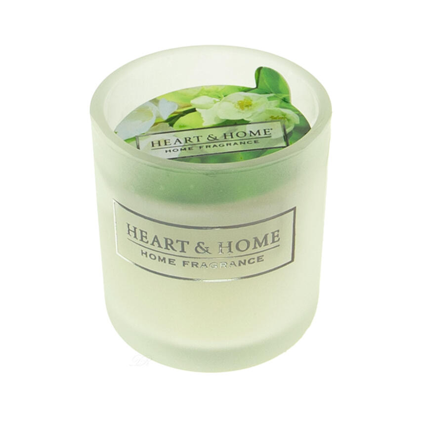 Heart &amp; Home White Jasmin &amp; Freesia Votiv im Glas Duftkerze 45 g