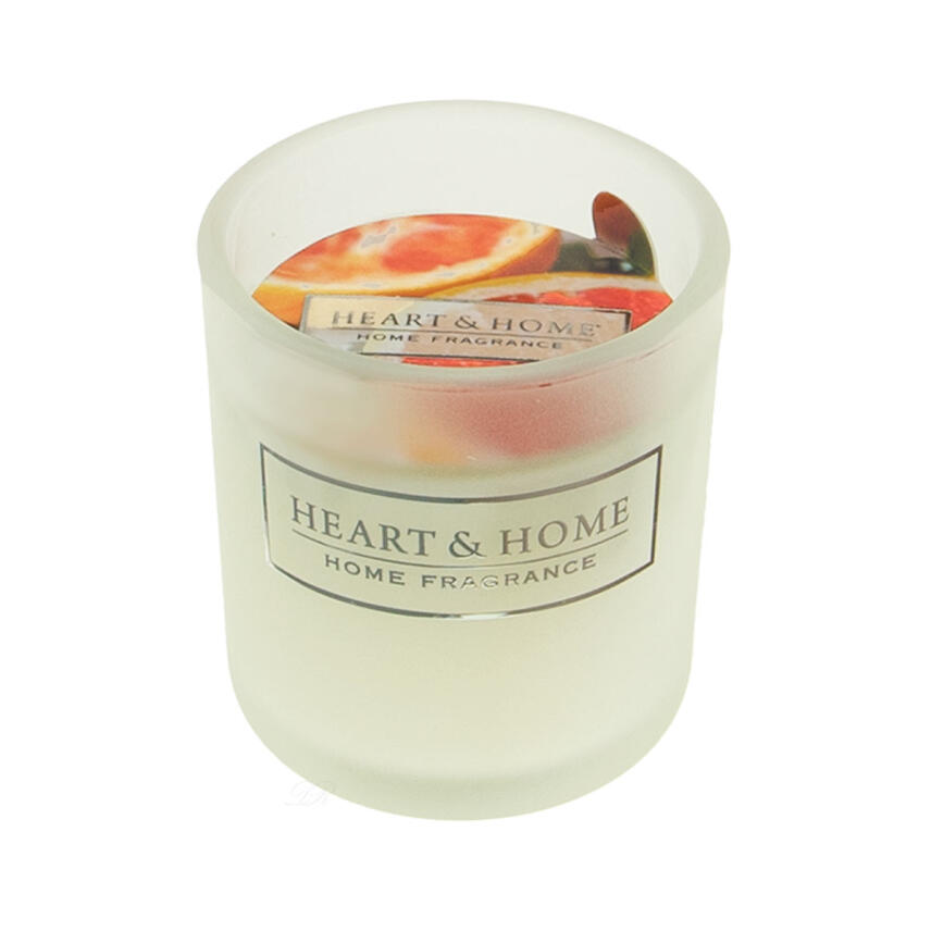 Heart &amp; Home Pink Grapefruit &amp; Cassis Votiv im Glas Duftkerze 45 g