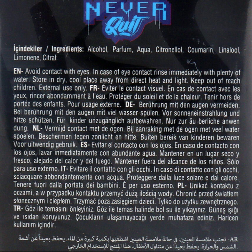 Marmara Never Quit Eau de Parfum 100 ml