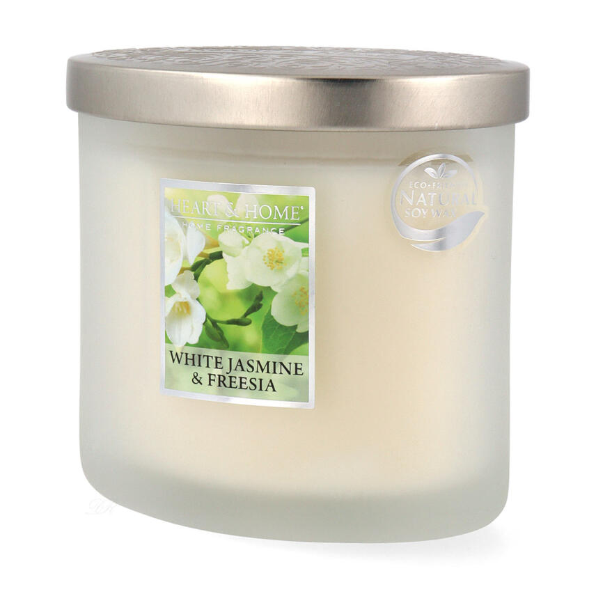 Heart &amp; Home Ellipse White Jasmin &amp; Freesia 2 Docht Duftkerze 220 g