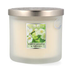Heart &amp; Home Ellipse White Jasmin &amp; Freesia 2 Docht Duftkerze 220 g