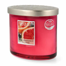 Heart &amp; Home Ellipse Pink Grapefruit &amp; Cassis 2 Docht Duftkerze 220 g