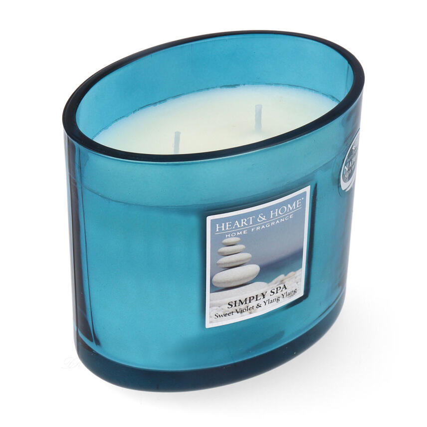 Heart &amp; Home Ellipse Simply Spa 2 Docht Duftkerze 220 g