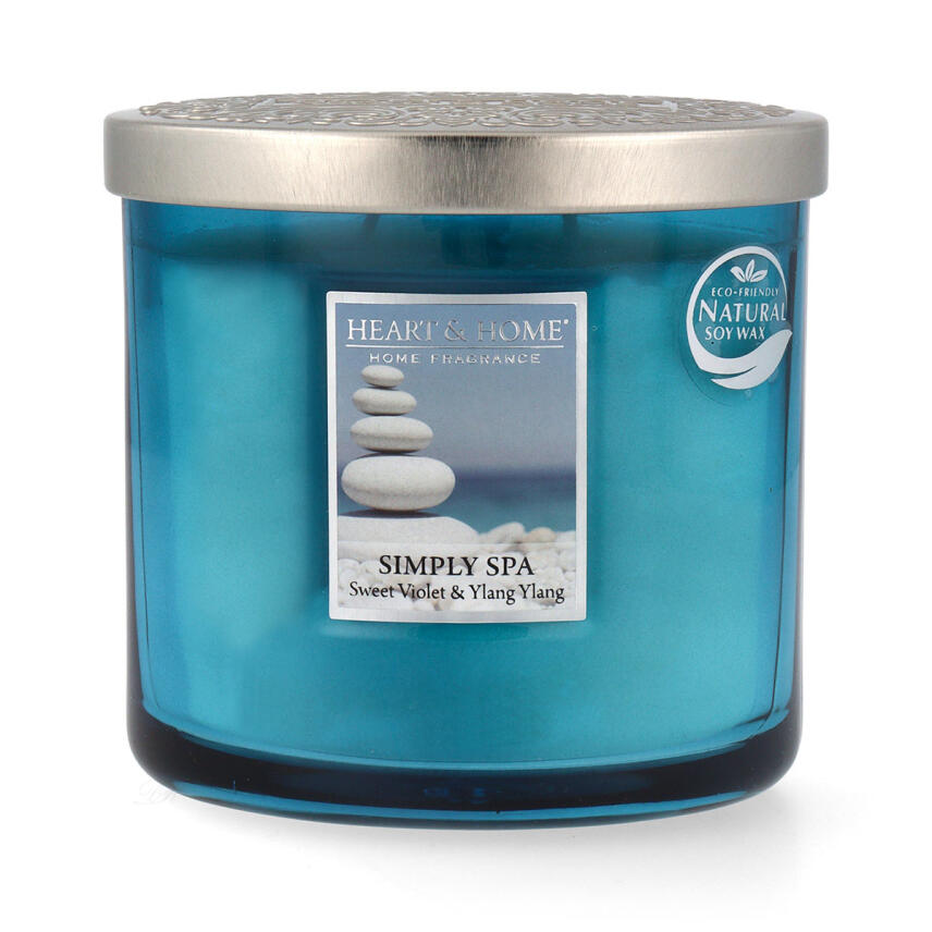 Heart &amp; Home Ellipse Simply Spa 2 Docht Duftkerze 220 g