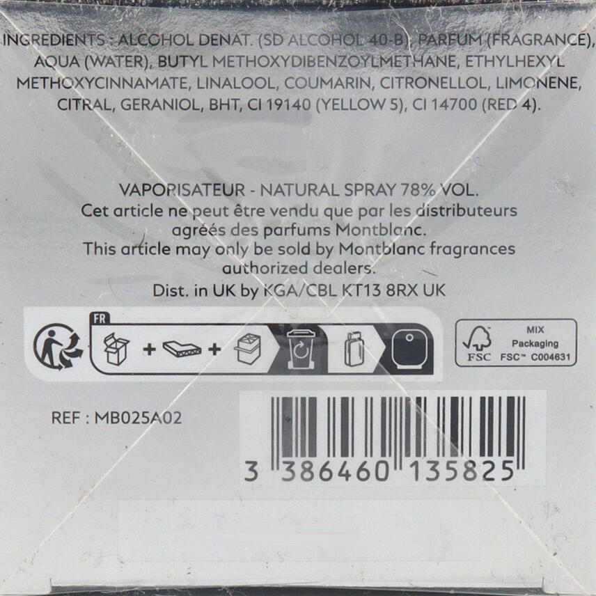 Mont Blanc Explorer Platinum Eau de Parfum f&uuml;r Herren 60 ml vapo