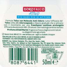 Borotalco Attivo Deo Roller Sali Marini 50ml