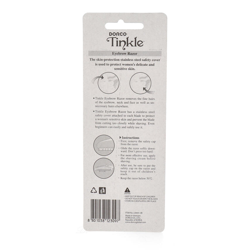 Dorco Tinkle Augenbrauen Rasierer 3 St&uuml;ck