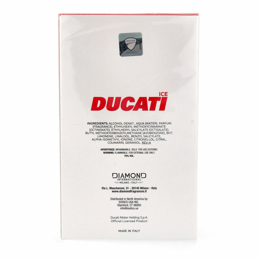 Ducati Ice Eau de Toilette f&uuml;r Herren 100 ml
