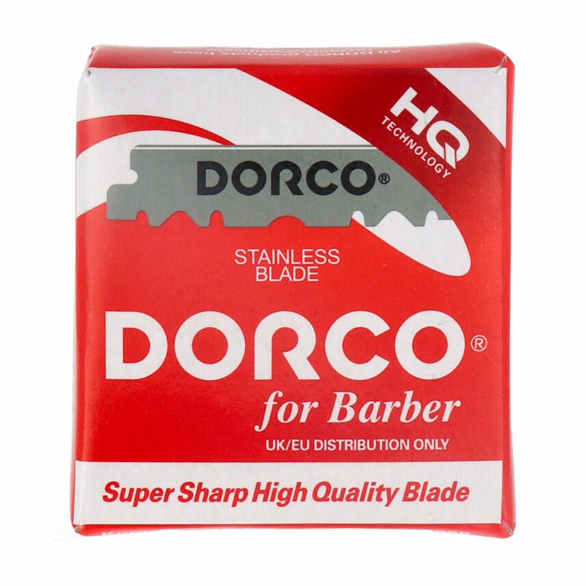 Dorco Stainless Blade Super Sharp Single Edge Rasierklingen Red 100 St. Box