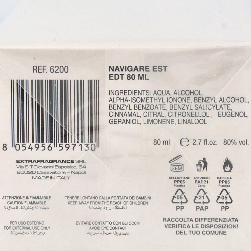 Navigare Est Eau de Toilette f&uuml;r Herren 80 ml spray