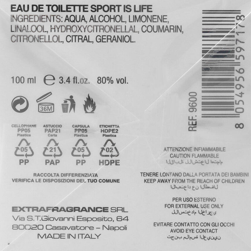 Australian Sport is Life Eau de Toilette Homme 100 ml vapo