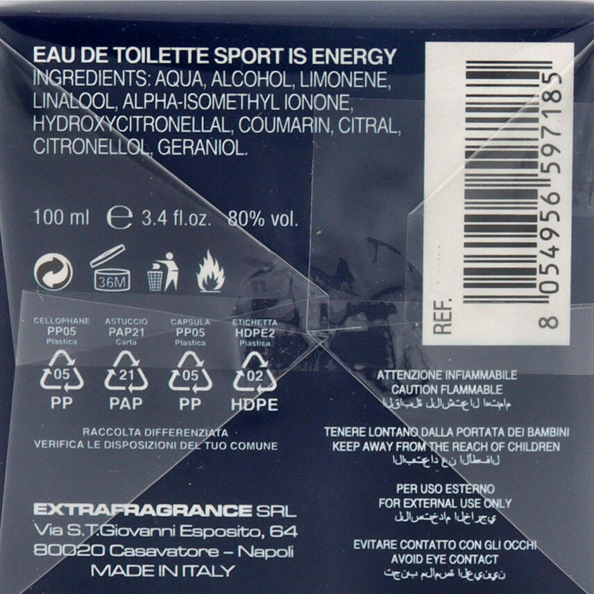 Australian Sport is Energy Eau de Toilette Homme 100 ml vapo