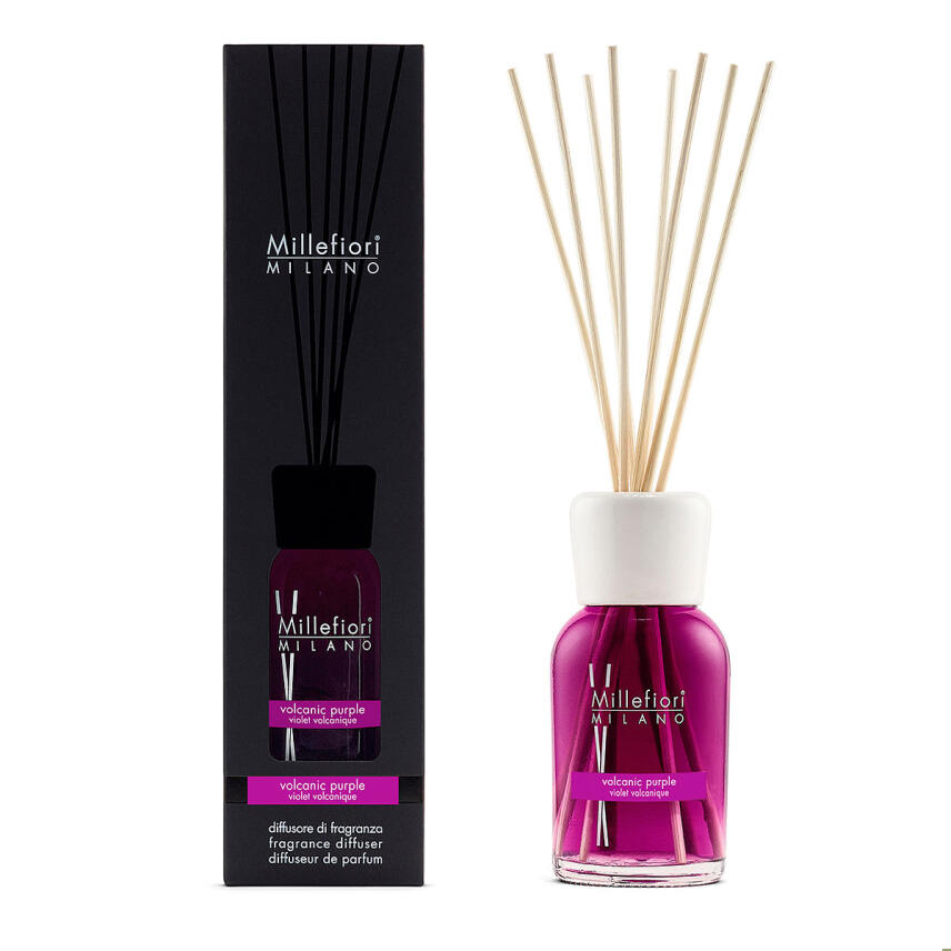 Millefiori Natural Reed Diffusor Volcanic Purple Raumduft 250 ml