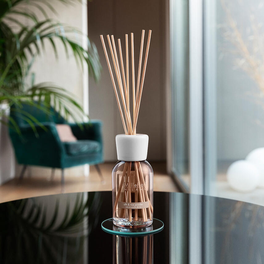 Millefiori Natural Reed Diffusor Silk &amp; Rice Powder Escape Raumduft 250 ml