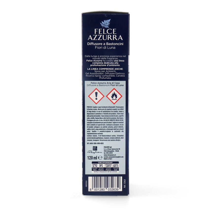 Paglieri Felce Azzurra Aria di Casa Fiori di Luna Duftst&auml;bchen Raumerfrischer 120 ml