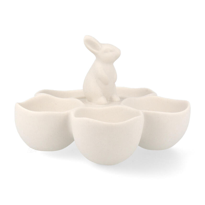 Home Society Bunny Schale Hazel Wei&szlig; Porzellan