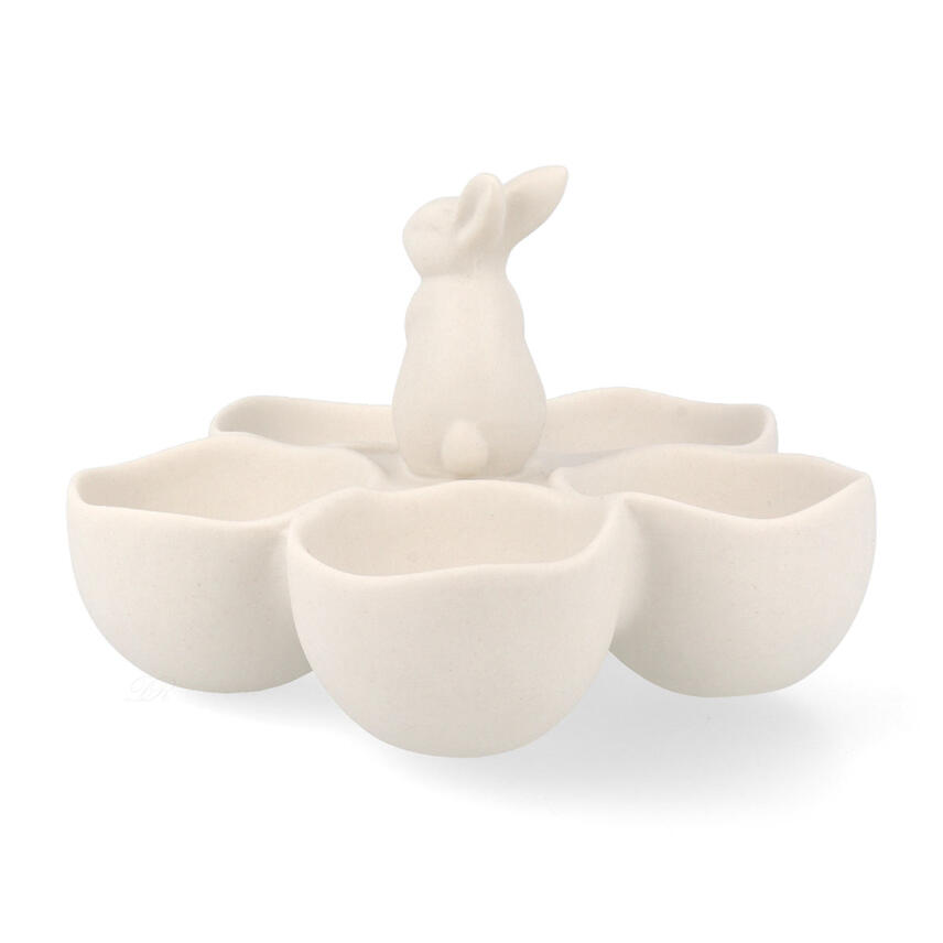 Home Society Bunny Schale Hazel Wei&szlig; Porzellan