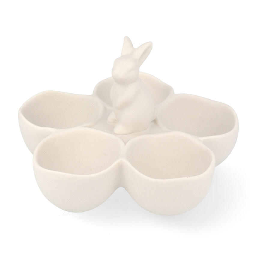 Home Society Bunny Schale Hazel Wei&szlig; Porzellan