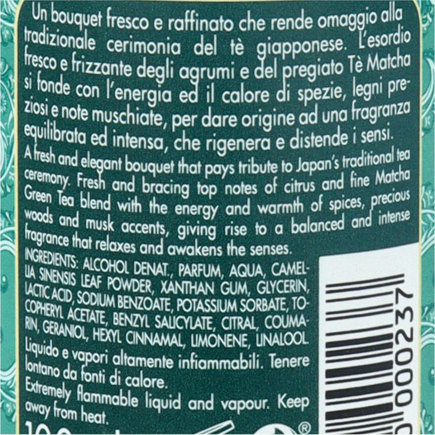 Tesori d&acute;Oriente - THE VERDE Perfume Eau de Toilette 100 ml spray