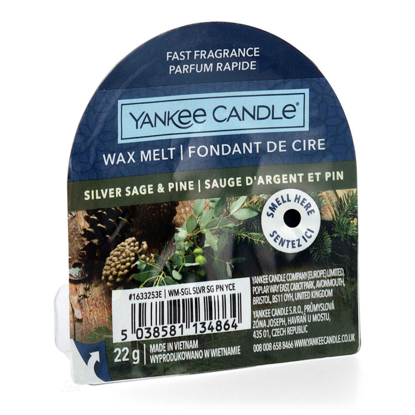 Yankee Candle Silver Sage &amp; Pine Wax Melt Duftwachs 22 g