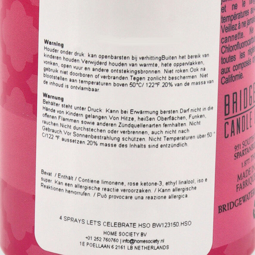 Bridgewater Lets Celebrate Raumspray 198 ml