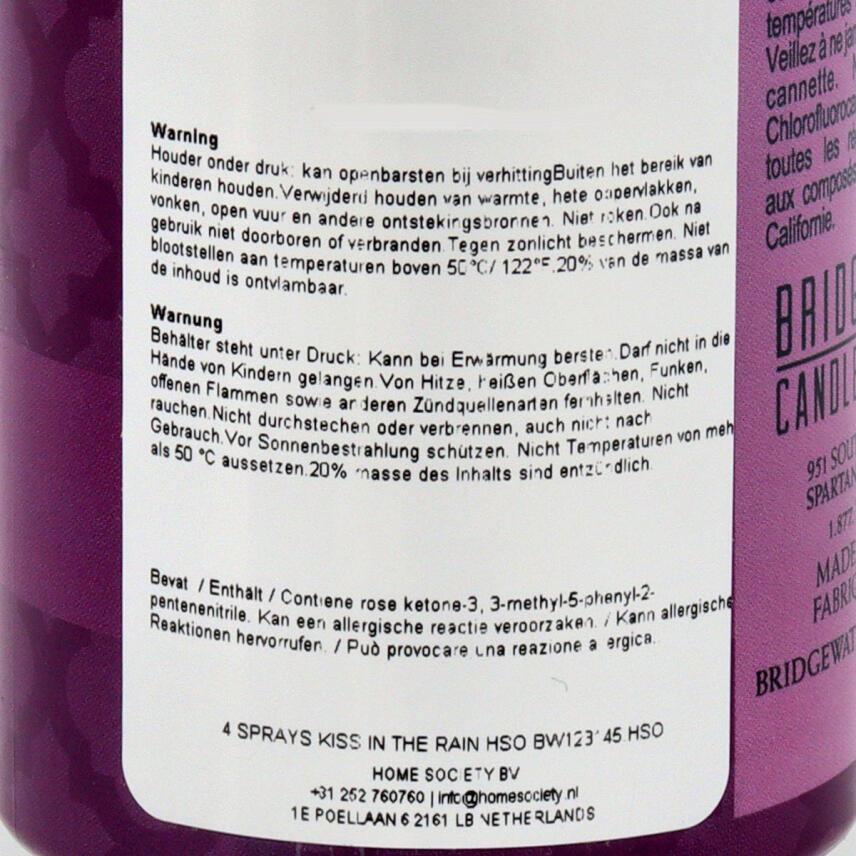 Bridgewater Kiss in the Rain Raumspray 198 ml