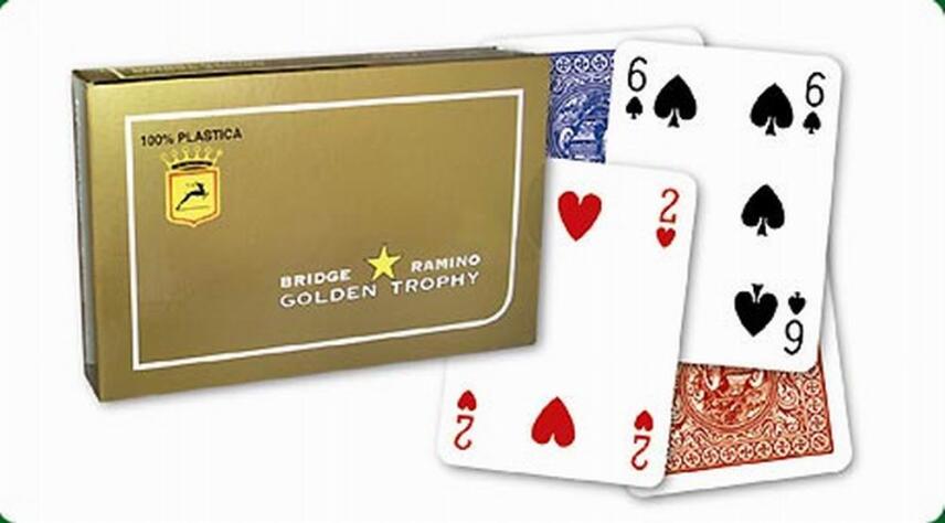 MODIANO POKER - BRIDGE GOLDEN TROPHY 100% Plastik 2x 54