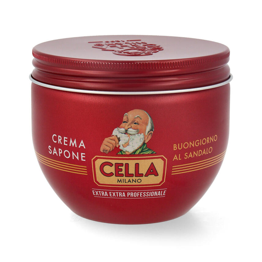 Cella Milano Extra Extra Professionale Rasierseifencreme Buongiorno al Sandalo 300 ml