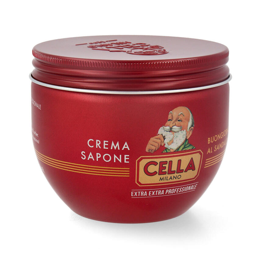Cella Milano Extra Extra Professionale Rasierseifencreme Buongiorno al Sandalo 300 ml