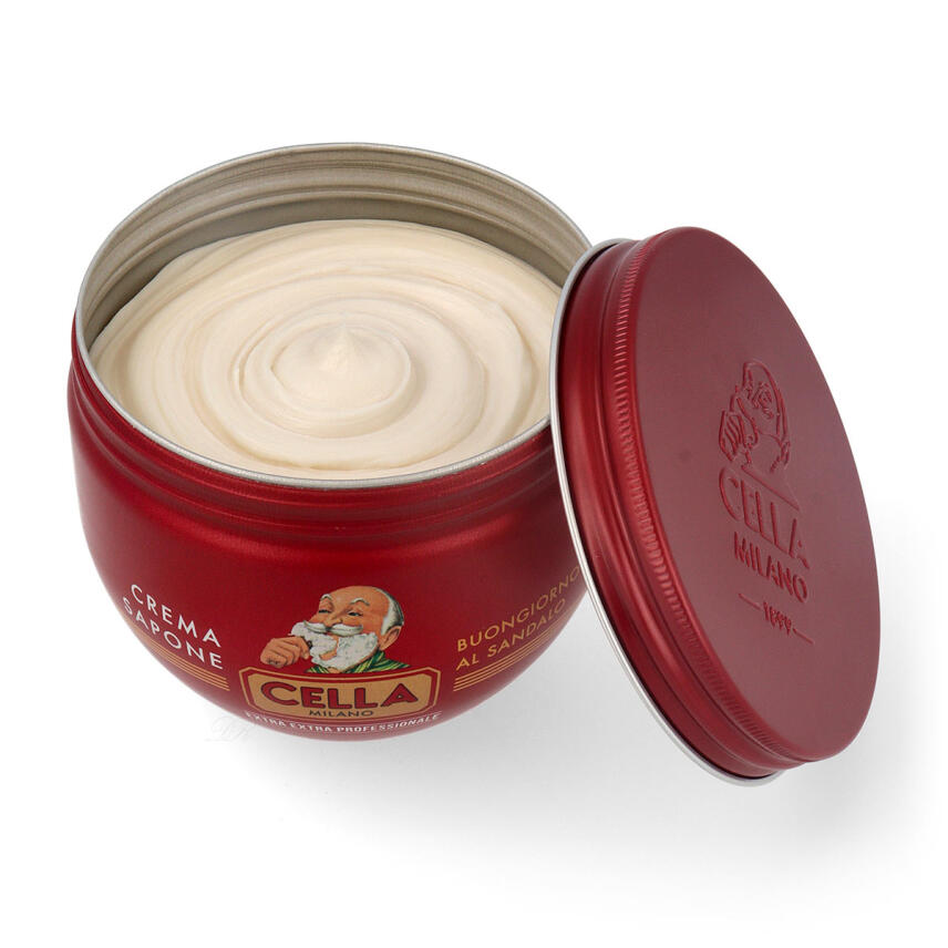 Cella Milano Extra Extra Professionale Rasierseifencreme Buongiorno al Sandalo 300 ml
