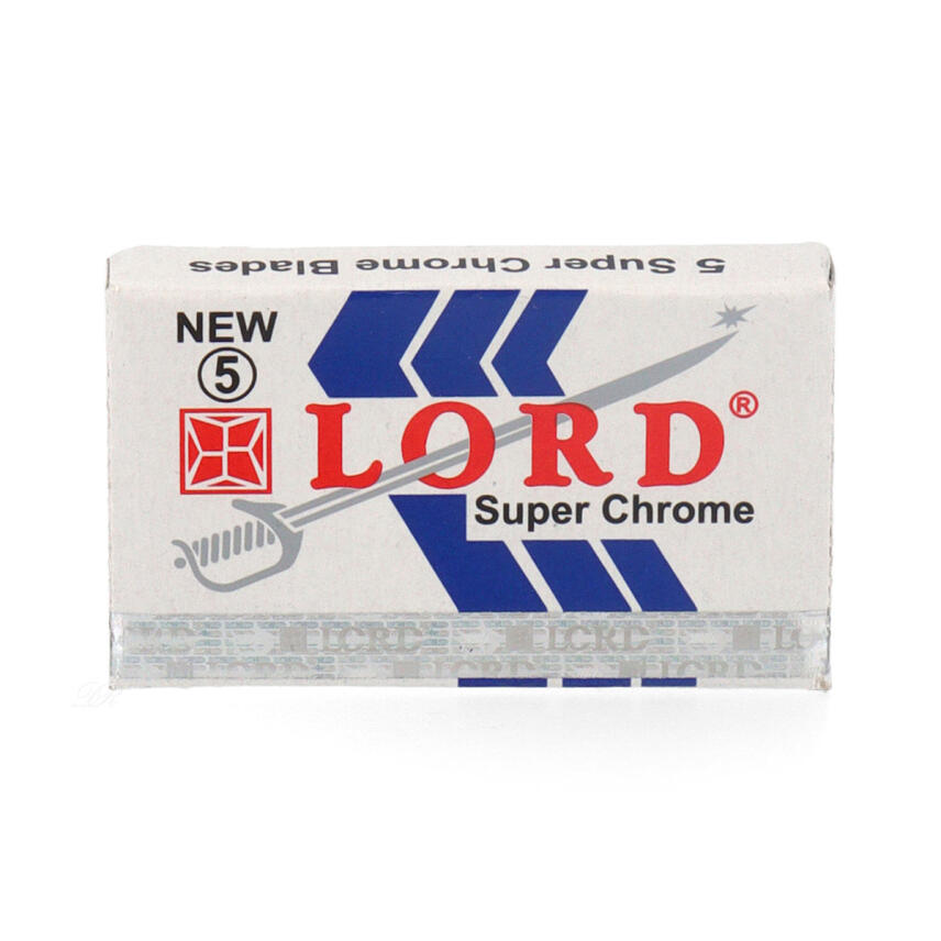 Lord Super Chrome Blades Double Edge Rasierklingen Packungsinhalt 5 St&uuml;ck