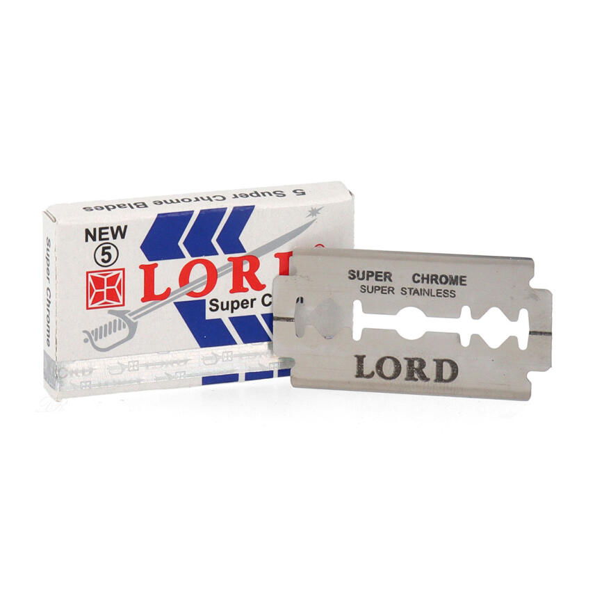 Lord Super Chrome Blades Double Edge Rasierklingen Packungsinhalt 5 St&uuml;ck