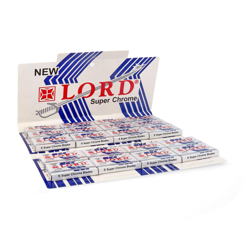 Lord Super Chrome Blades Double Edge Rasierklingen Packungsinhalt 100 St&uuml;ck