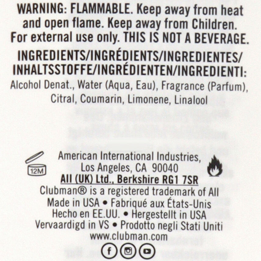 Clubman Pinaud Tequila Tease Aftershave 177 ml