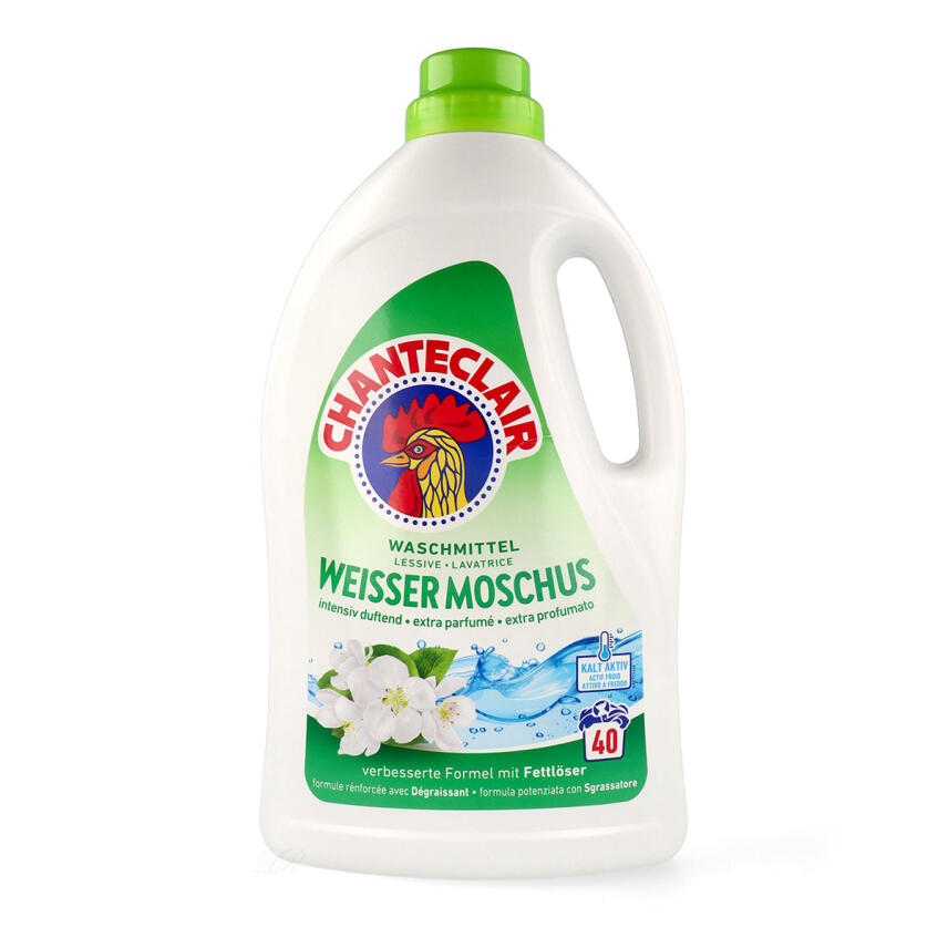 Chante Clair Fl&uuml;ssigwaschmittel Muschio Bianco weisser Moschus 1,8 Liter 40 Waschg&auml;nge