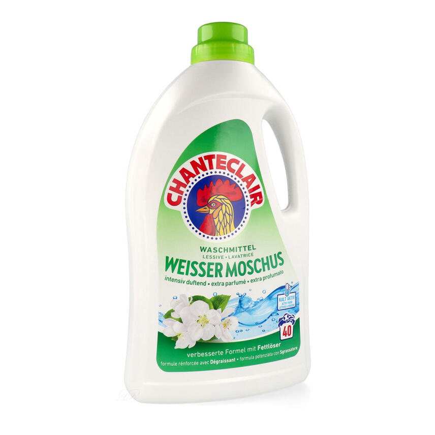 Chante Clair Fl&uuml;ssigwaschmittel Muschio Bianco weisser Moschus 1,8 Liter 40 Waschg&auml;nge