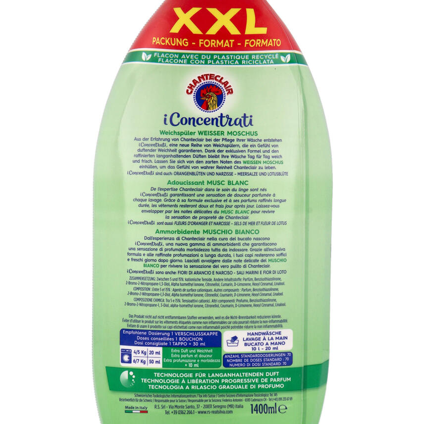 Chante Clair Weichsp&uuml;ler Konzentrat muschio bianco 1400ml - 70 Waschg&auml;nge