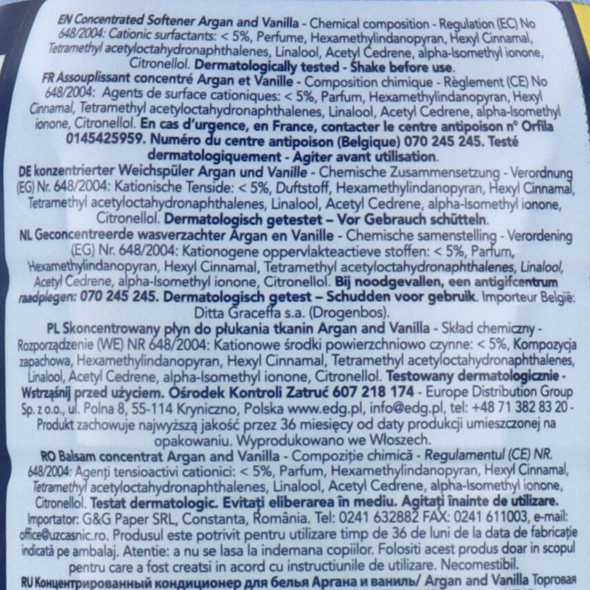 Paglieri Felce Azzurra Weichsp&uuml;ler Konzentrat Argan &amp; Vanille 900 ml