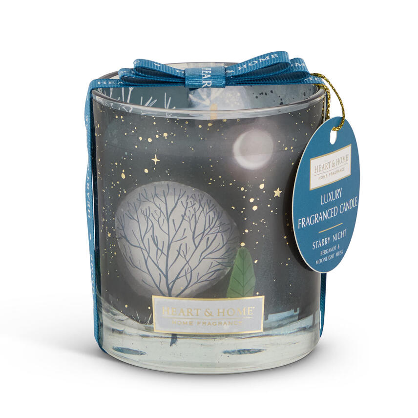 Heart &amp; Home Duftkerze Starry Night Luxury 200 g