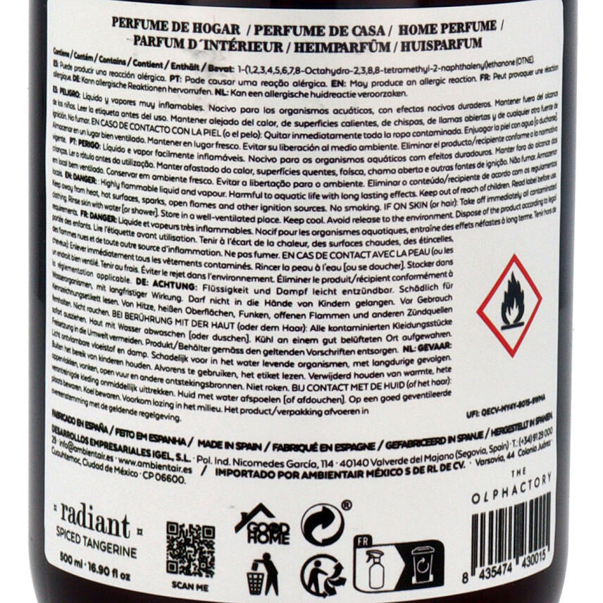 The Olphactory Radiant Spiced Tangerine Home Parfume 500 ml